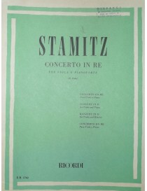 STAMITZ CONCERTO IN RE PER VIOLA E PIANOFORTE