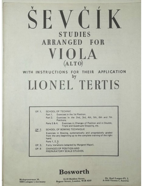 SEVCIK STUDI PER VIOLA OP 2 PARTE 3