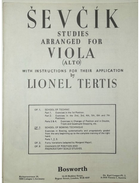 SEVCIK STUDI PER VIOLA OP 2 PARTE 2