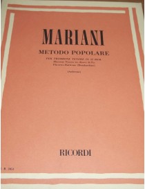 MARIANI METODO POPOLARE PER TROMBONE TENORE IN SIb