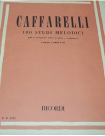 CAFFARELLI 100 STUDI MELODICI PER IL TRASPORTO NELLA TROMBA  CORSO COMPLETO