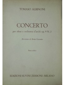 ALBINONI CONCERTO PER OBOE E ORCHESTRA D'ARCHI OP 9 N° 2