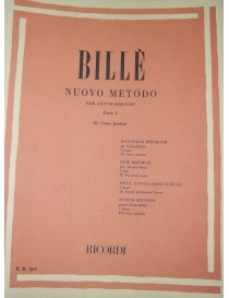 BILLE' NUOVO METODO PER CONTRABBASSO III CORSO PARTE PRIMA