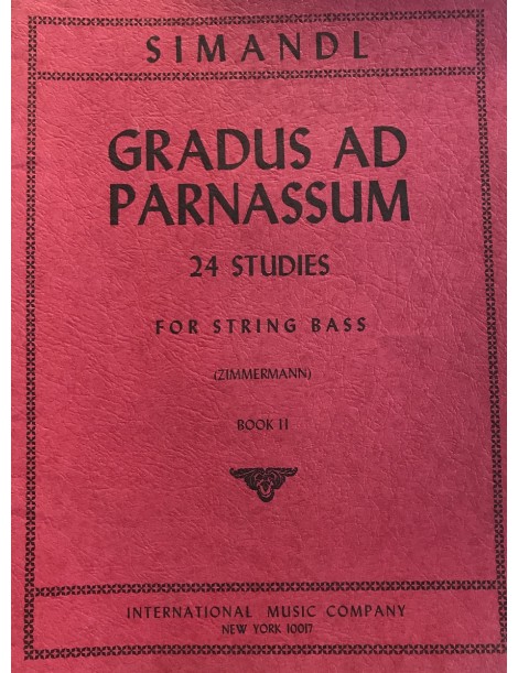 SIMANDL GRADUS AD PARNASSUM 24 STUDI FOR STRING BASS VOL 2°