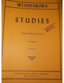 WEISSENBORN STUDIES FOR BASSOON VOL 2° OP 8