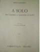 PIPPO MOLINO A SOLO PER SOPRANO E QUARTETTO D'ARCHI