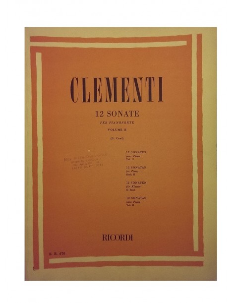 CLEMENTI 12 SONATE VOL 2