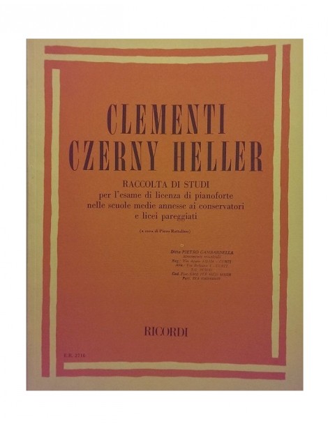 CLEMENTI- CZERNY-HELLER RACCOLTA DI STUDI 