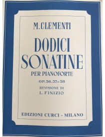 CLEMENTI 12 SONATINE PER PIANOFORTE OP 36,37 E 38