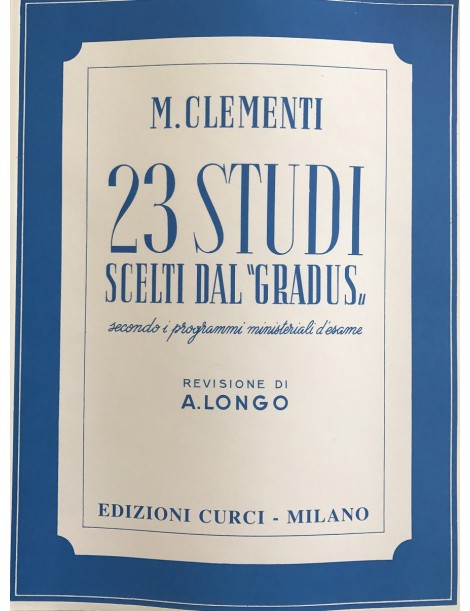 CLEMENTI 23 STUDI SCELTI DAL GRADUS