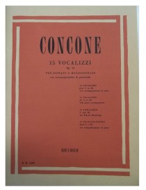 CONCONE 15 VOCALIZZI OP 12 PER SOPRANO O MEZZO SOPRANO