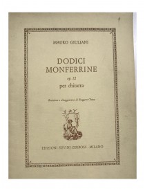GIULIANI DODICI MONFERRINE OP 12 PER CHITARRA