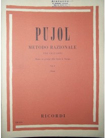 *PUJOL METODO RAZIONALE PER CHITARRA VOL 1°