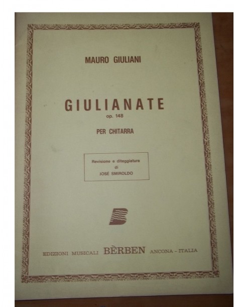 GIULIANI GIULIANATE OP 148 PER CHITARRA