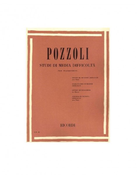POZZOLI STUDI DI MEDIA DIFFICOLTA' PER PIANOFORTE