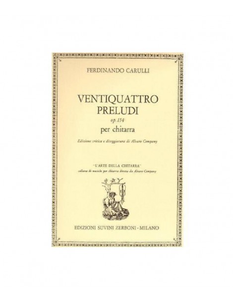 CARULLI VENTIQUATTRO PRELUDI OP 114 PER CHITARRA