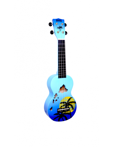UKULELE SOPRANO MAHALO HAWAII BLUE