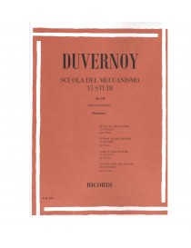 DUVERNOY SCUOLA DEL MECCANISMO 15 STUDI OP 120 PER PIANOFORTE