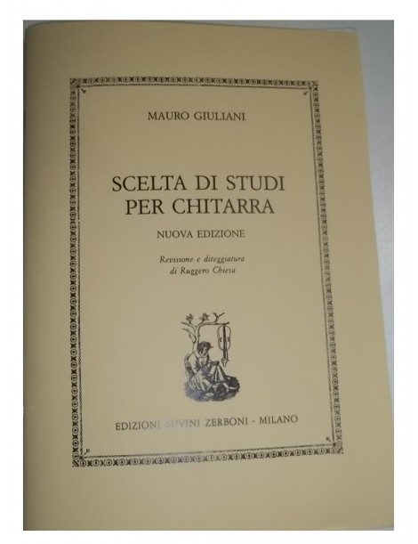 GIULIANI SCELTA DI STUDI PER CHITARRA NUOVA EDIZIONE