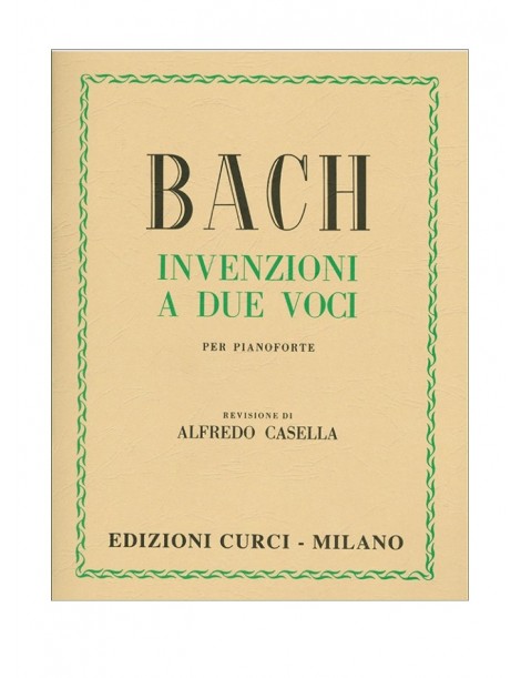 BACH INVENZIONI A DUE VOCI PER PIANOFORTE