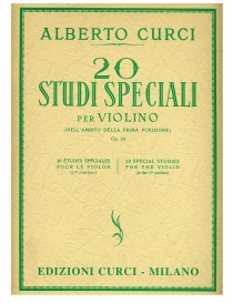 CURCI 20 STUDI SPECIALI PER VIOLINO IN PRIMA POSIZIONE OP 24