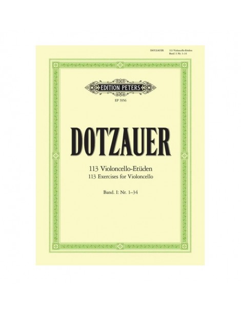 DOTZAUER 113 STUDI PER VIOLONCELLO  VOL 1° DAL1 AL 34