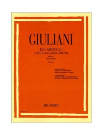 GIULIANI 120 ARPEGGI STUDI SUGLI ABBELLIMENTI OP1 PER CHITARRA