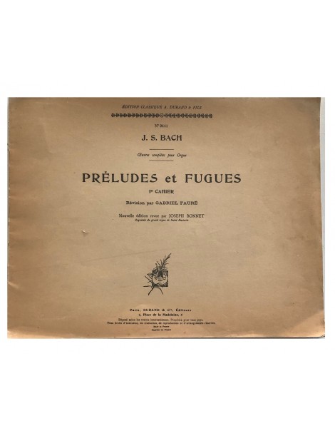 BACH PRELUDI E FUGHE PER ORGANO VOL 1