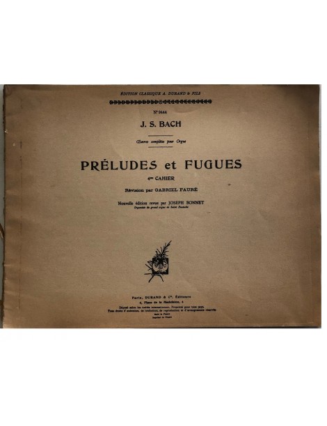 BACH PRELUDI E FUGHE PER ORGANO VOL 4°
