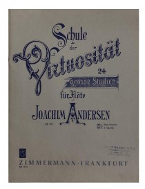ANDERSEN 24 GRANDI STUDI DI VIRTUOSISMO OP 60 PER FLAUTO VOL 1°