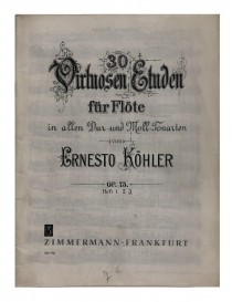 KOHLER 30 STUDI VIRTUOSI PER FLAUTO OP 75 VOL 3°
