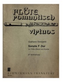 DONIZETTI SONATA IN FA MAGGIORE PER FLAUTO O OBOE E PIANOFORTE