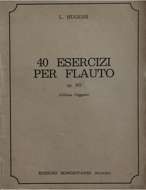 HUGUES 40 ESERCIZI PER FLAUTO