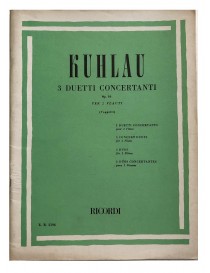 KUHLAU TRE DUETTI CONCERTANTI PER DUE FLAUTI OP 10