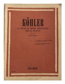 KOHLER 12 STUDI DI MEDIA DIFFICOLTA' PER FLAUTO OP 33 VOL 2°