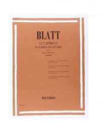 BLATT 12 CAPRICCI IN FORMA DI STUDI OP 17 PER CLARINETTO