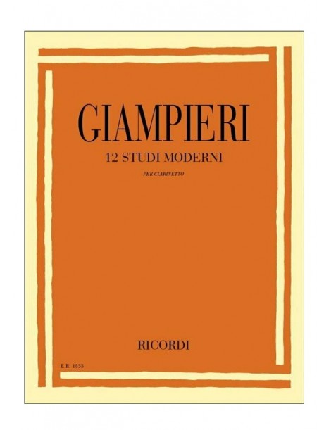 GIAMPIERI 12 STUDI MODERNI PER CLARINETTO