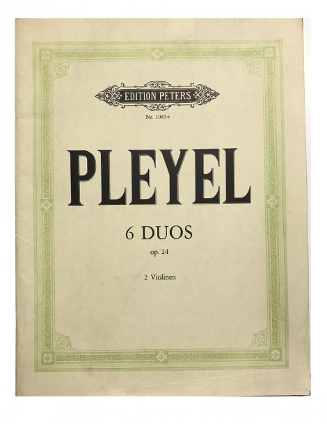 PLEYEL 6 DUOS OP 24 PER DUE VIOLINI