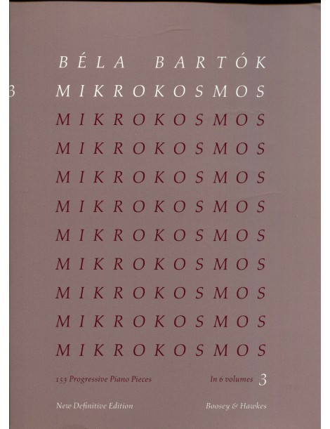 BELA BARTOK MIKROKOSMOS VOL 3°