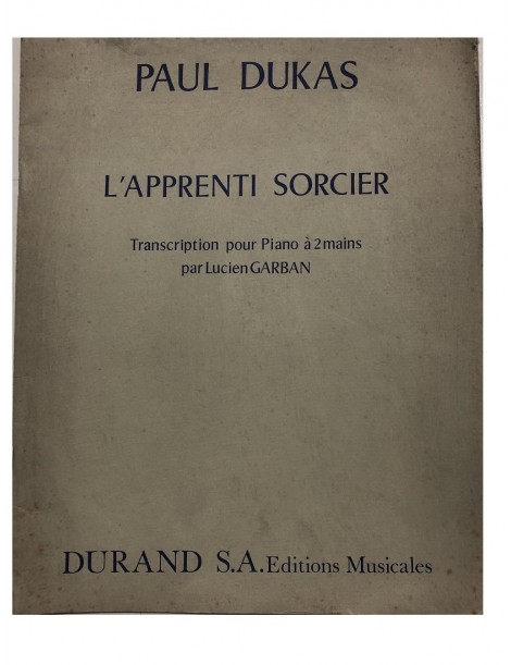 DUKAS L'APPRENTISTA STREGONE TRASCRIZIONE PER PIANOFORTE A 2 MANI