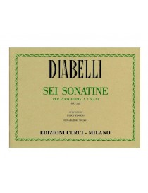 DIABELLI SEI SONATINE PER PIANOFORTE A 4 MANI OP 163