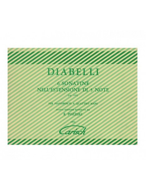 DIABELLI SEI SONATINE NELL'ESTENSIONE DI 5 NOTE OP 163