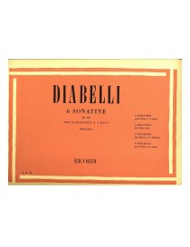 DIABELLI SEI SONATINE PER PIANOFORTE A QUATTRO MANI OP 163