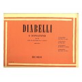 *DIABELLI SEI SONATINE PER PIANOFORTE A QUATTRO MANI OP 163