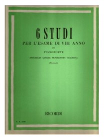 MONTANI 6 STUDI PER L'ESAME DI VIII ANNO DI PIANOFORTE