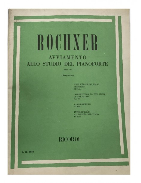 ROCHNER AVVIAMENTO ALLO STUDIO DEL PIANOFORTE PARTE 3