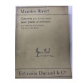 MAURICE RAVEL CONCERTO PER LA MANO SINISTRA PER PIANOFORTE E ORCHESTRA