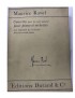 MAURICE RAVEL CONCERTO PER LA MANO SINISTRA PER PIANOFORTE E ORCHESTRA