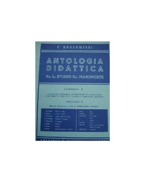 ROSSOMANDI ANTOLOGIA DIDATTICA CAT B FASCICOLO 2°
