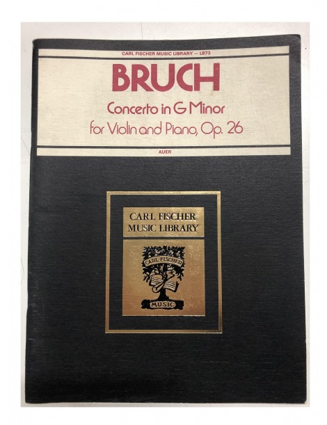 BRUCH CONCERTO IN G MINORE OP 26 PER VIOLINO E PIANO